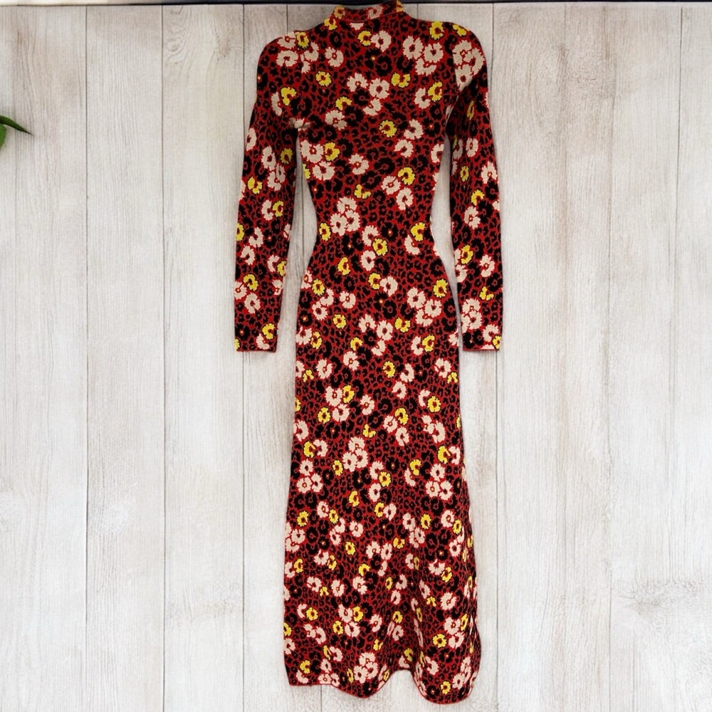 The Kooples Red Floral Maxi Dress - Picture 5 of 7